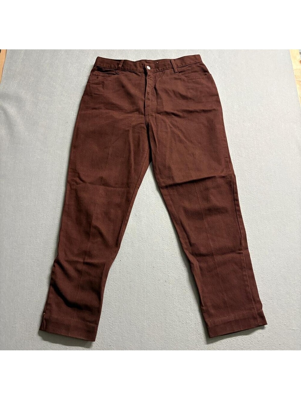 Vintage Wave Clothing Jeans Womens Size 15 Brown Denim High Rise Tapered USA